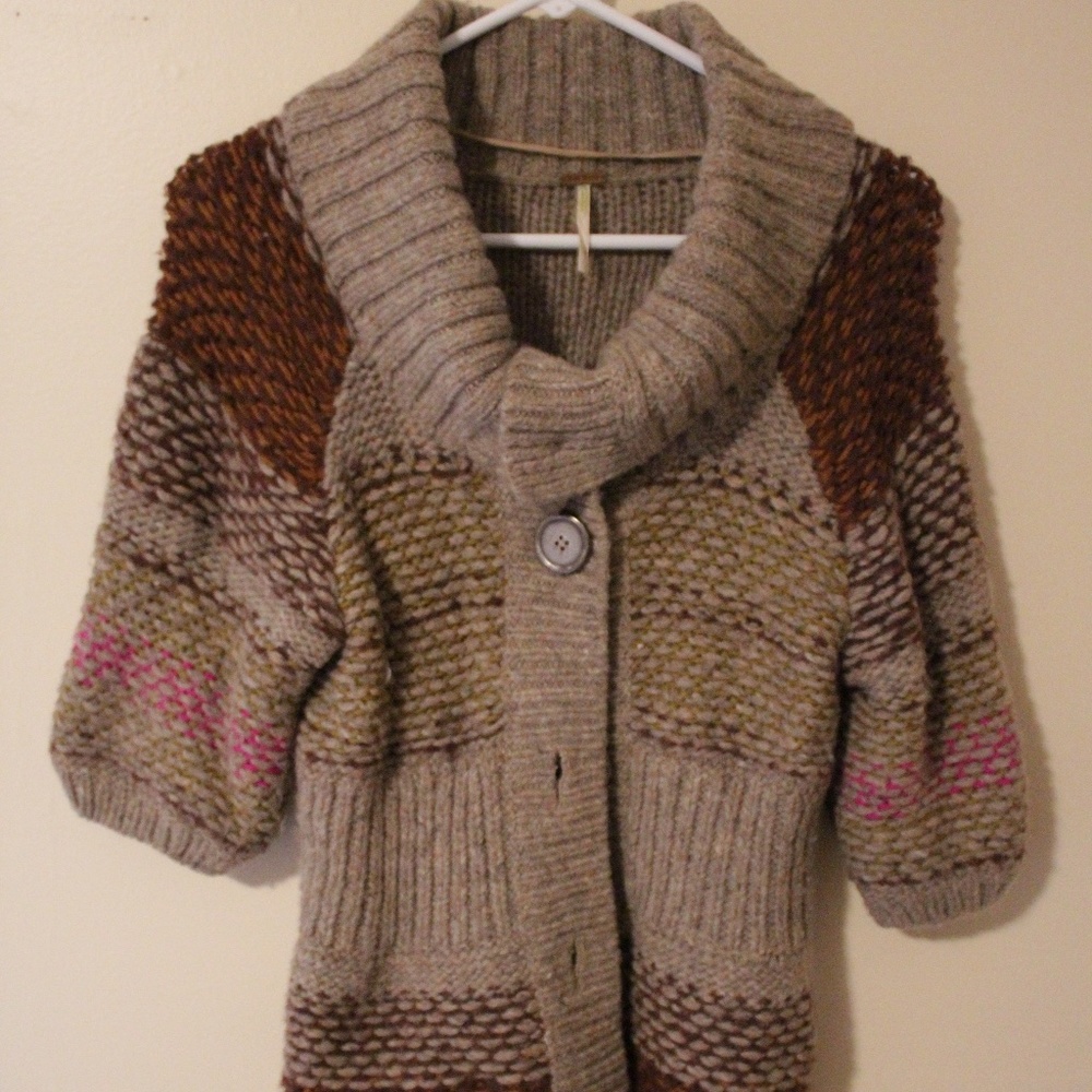 Free People chunky knit cardigan